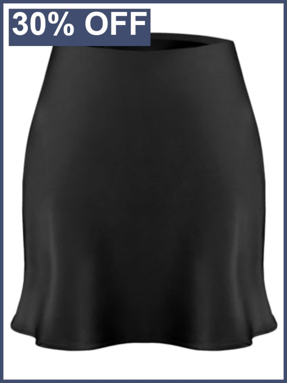 Satin Mini Skirt High Waisted A-Line Silk Feel Short Skirt